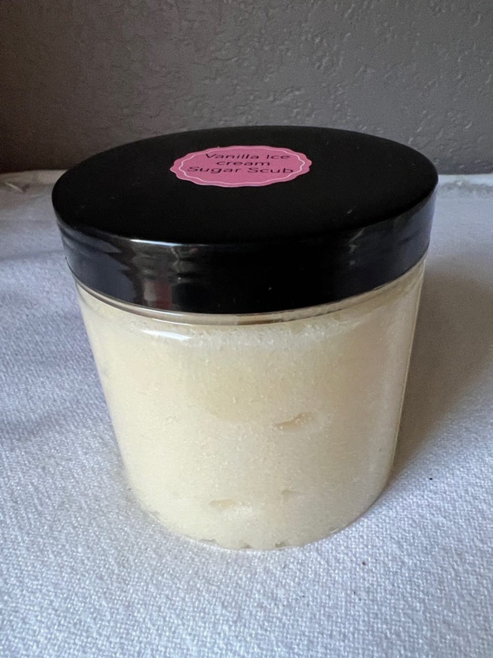 Vanilla Ice Cream Sugar Scrub 12 ounces Hand Crafted